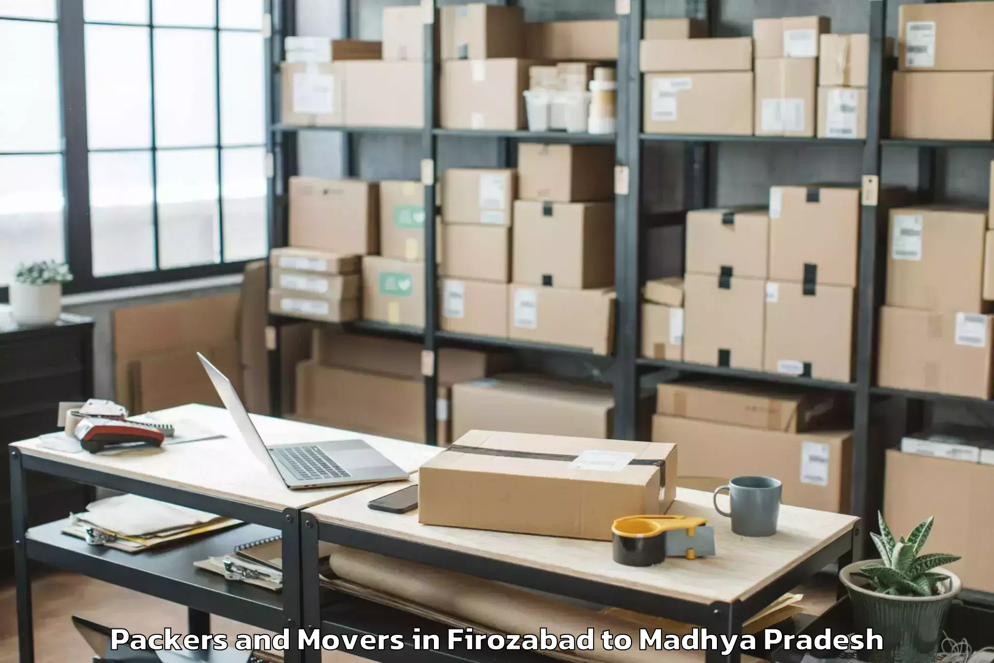 Trusted Firozabad to Raisen Packers And Movers